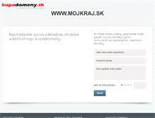 Tablet Screenshot of mojkraj.sk